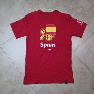 2022 Fifa World Cup Shirt Mens XL Spain Qatar Official Red Yellow Soccer